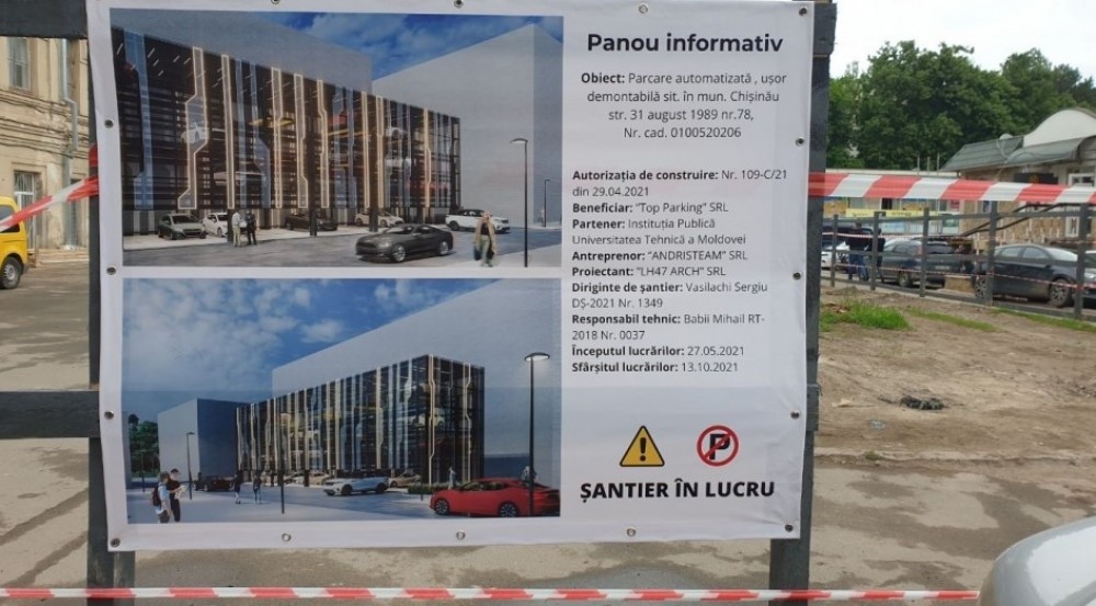 LIVE // Startul lucrărilor de construcție a primei parcări automatizate din centrul capitalei